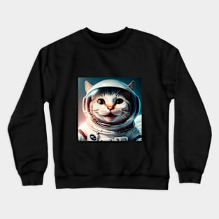 Astronaut Cat Crewneck Sweatshirt